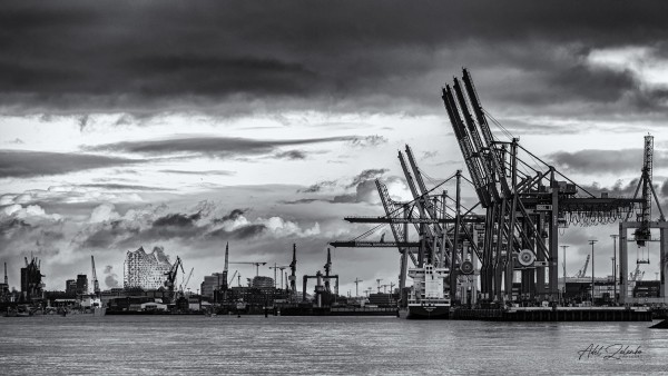 Hamburger Hafen | Krananlagen Photoart