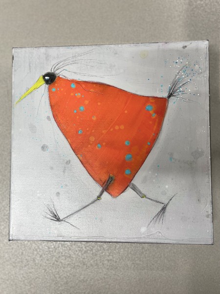 Anne Huber | Piep (Orange mit blauen Punkten)