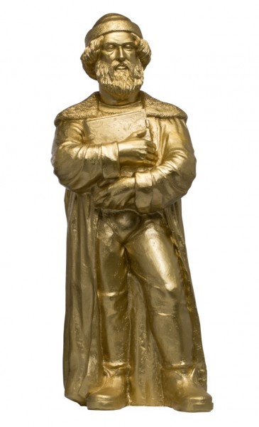 Ottmar Hörl: Johannes Gutenberg, 2018 (gold)