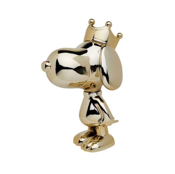 Leblon Delienne | Snoopy mit Krone gold-verchromt