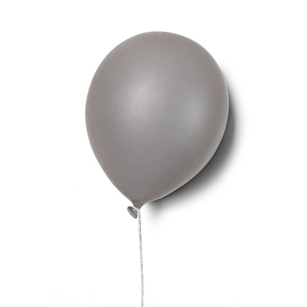 Ballon | Keramik Luftballon - small-grau matt