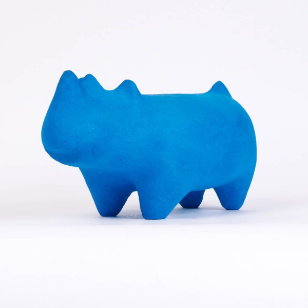 Phumani Paper Pets | Rhino blau