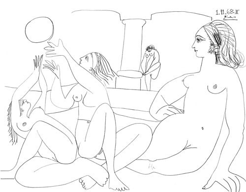 Pablo Picasso | Das türkische Bad, 1968