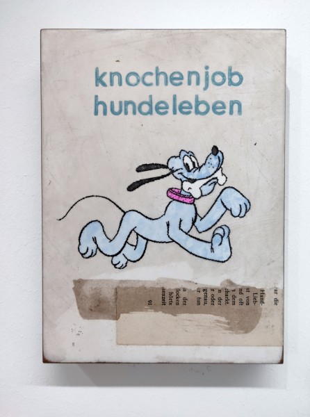Jan M. Petersen: knochenjob hundeleben, blau, 2019