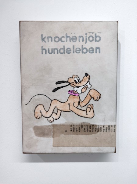 Jan M. Petersen: knochenjob hundeleben, beige, 2019
