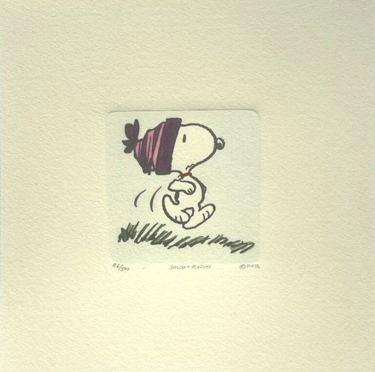 Peanuts-Grafik „Fast“ von Charles M. Schulz