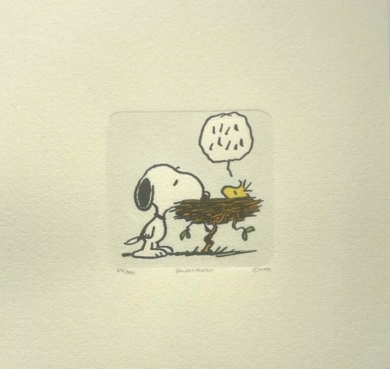 Peanuts-Grafik „Say what?“ von Charles M. Schulz