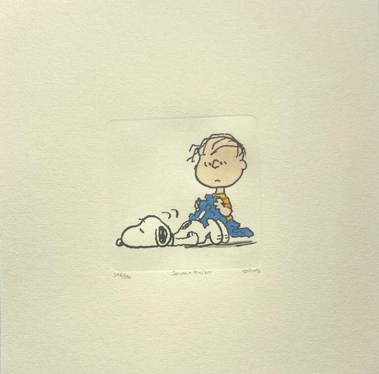 Peanuts-Grafik „Rest time“ von Charles M. Schulz