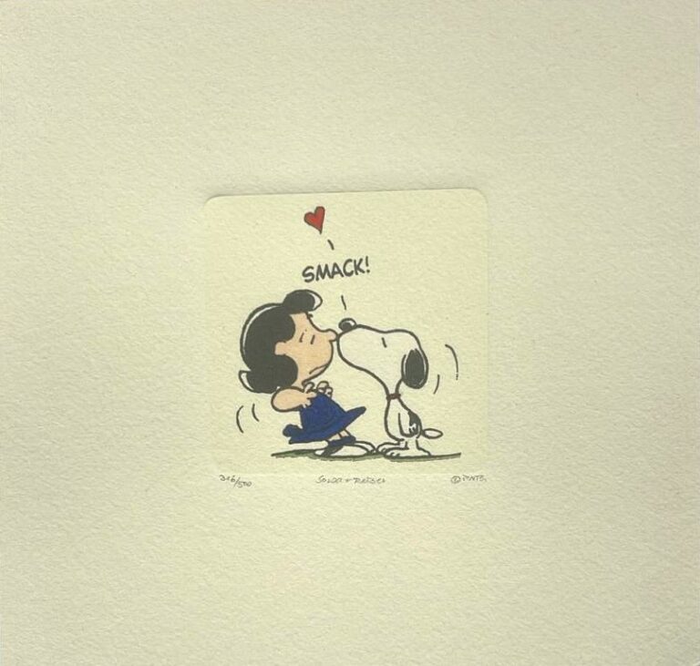 Peanuts-Grafik „Smack!“ von Charles M. Schulz