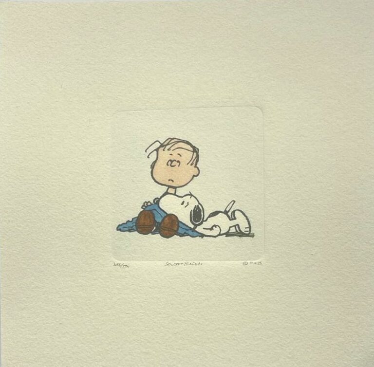 Peanuts-Grafik „Blanket“ von Charles M. Schulz