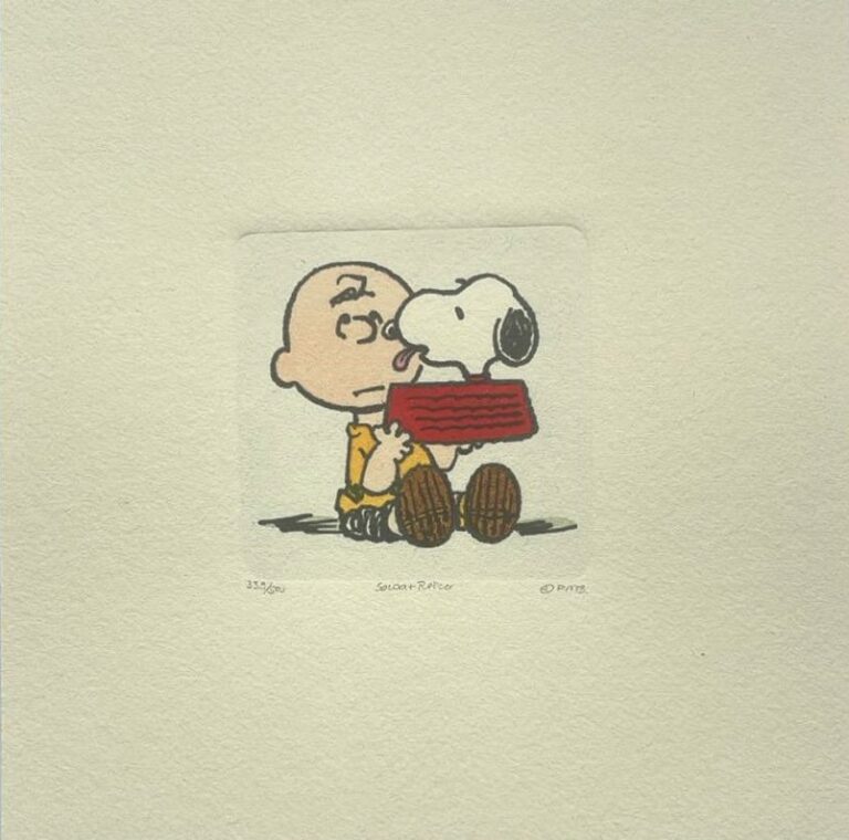 Peanuts-Grafik „Your friend“ von Charles M. Schulz