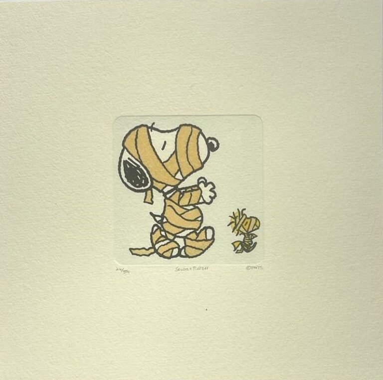 Peanuts-Grafik „Mummy“ von Charles M. Schulz