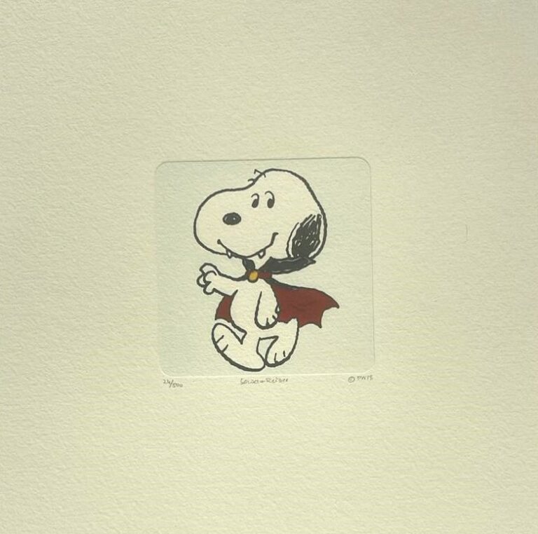 Peanuts-Grafik „Dracula“ von Charles M. Schulz