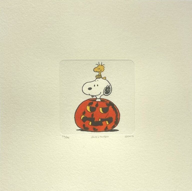 Peanuts-Grafik „Pumpkin Pop Up“ von Charles M. Schulz