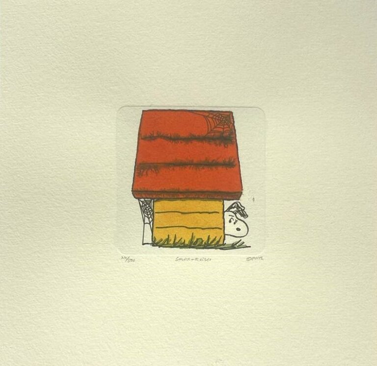 Peanuts-Grafik „Hide and seek“ von Charles M. Schulz
