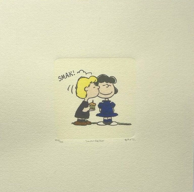 Peanuts-Grafik „The crush“ von Charles M. Schulz