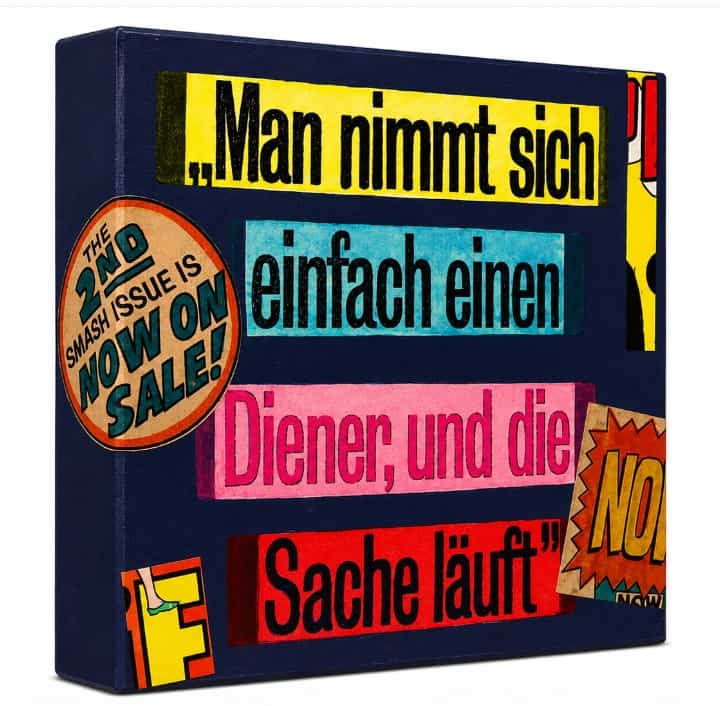 Kati Elm | Man nimmt sich einfach einen Diener, und die Sache läuft | Unikat 3 Kati Elm | Man nimmt sich einfach einen Diener, und die Sache läuft | Unikat – Bild 3